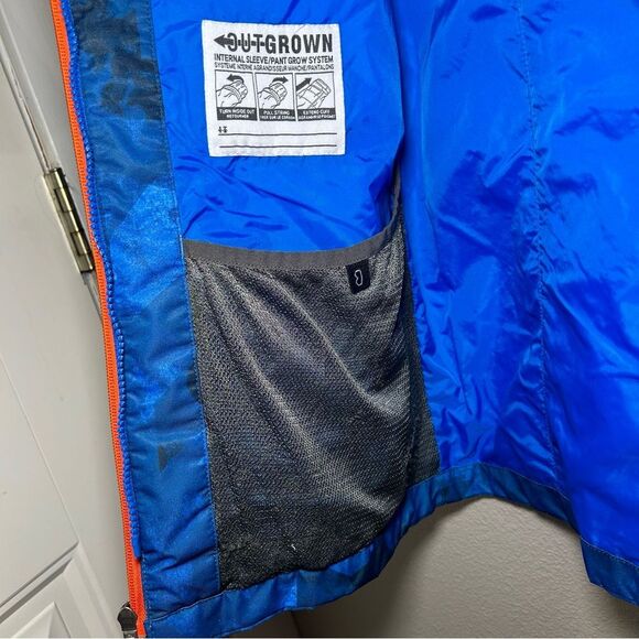 Columbia Interchange Omni Tech wind waterproof blue camo jacket boy’s size large - Picture 8 of 10
